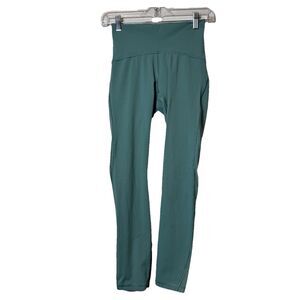 Lululemon Train Times 7/8 Pant 25" Celadon athletic leggings Mesh Sides Size 4